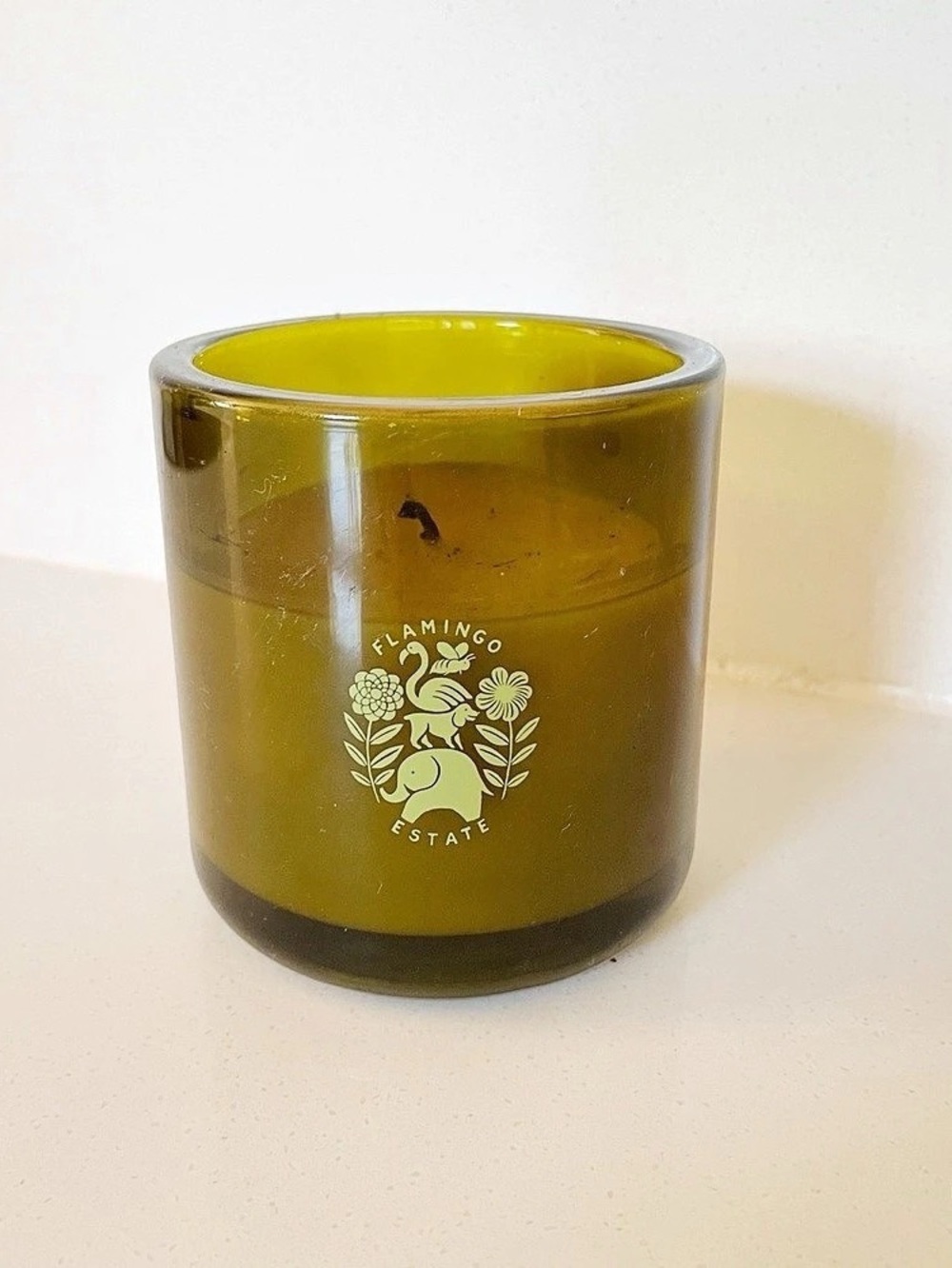 Flamingo Estate Roma Heirloom Tomato Scented Candle Glass Vessel